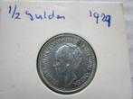 Halve gulden zilver 1929 Koningin Wilhelmina, ½ gulden, Verzenden, Zilver, Koningin Wilhelmina