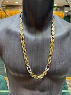 18Kt Goud - 94 Gr - Platte magnum - Ketting, Ophalen, Nieuw, Goud