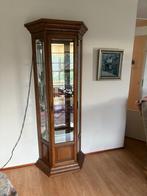 Antieke Eiken Vitrinekast met Verlichting, Huis en Inrichting, Kasten | Vitrinekasten, Ophalen, Gebruikt, Eikenhout, 50 tot 100 cm