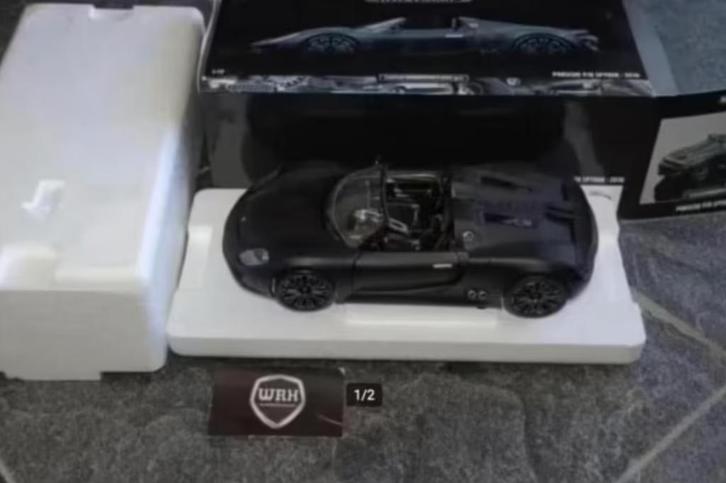 SALE !! PORSCHE 918 SPYDER matt black Minichamps 1:18 WRH, Hobby en Vrije tijd, Modelauto's | 1:18, Zo goed als nieuw, Auto, MiniChamps