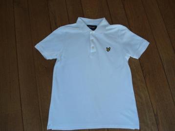 Lyle & Scott poloshirt polo zomershirt wit Mt S beschikbaar voor biedingen