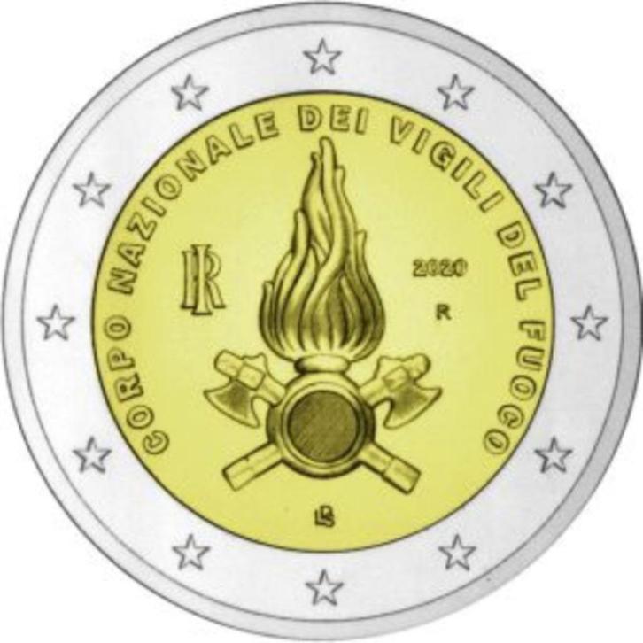 2 Euro Italie 2020 - Italiaanse Brandweer - UNC, Postzegels en Munten, Munten | Europa | Euromunten, Losse munt, 2 euro, Italië