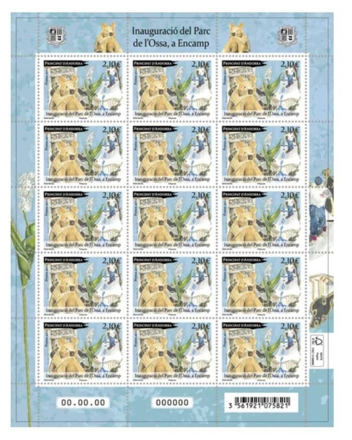 Jaar 2025 Frans Andorra - Feuille Inauguracio del Parc de, Postzegels en Munten, Postzegels | Europa | Frankrijk, Postfris, Ophalen of Verzenden