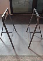 twee stalen schragen, IKEA Lerberg, Ophalen, Gebruikt, 50 tot 100 cm, Rond