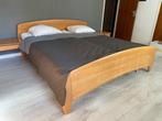2 persoons bed met nachtkastjes en kaptafel/kastje, Huis en Inrichting, Ophalen, Bruin, Tweepersoons, 180 cm