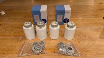 Zigbee Radiatorknoppen - 4 stuks (2 nieuw, 2 gebruikt) beschikbaar voor biedingen