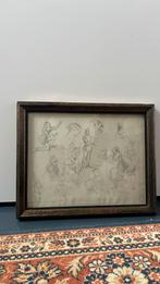 Studie tekening van lambertus Lingemann, Antiek en Kunst, Ophalen of Verzenden