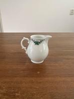 Vintage Melkkan met Groen Bloemmotief, Ophalen of Verzenden