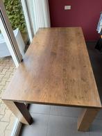 Uitschuifbare eiken houten keukentafel 1,80m, Ophalen, 200 cm of meer, 50 tot 100 cm, Zo goed als nieuw