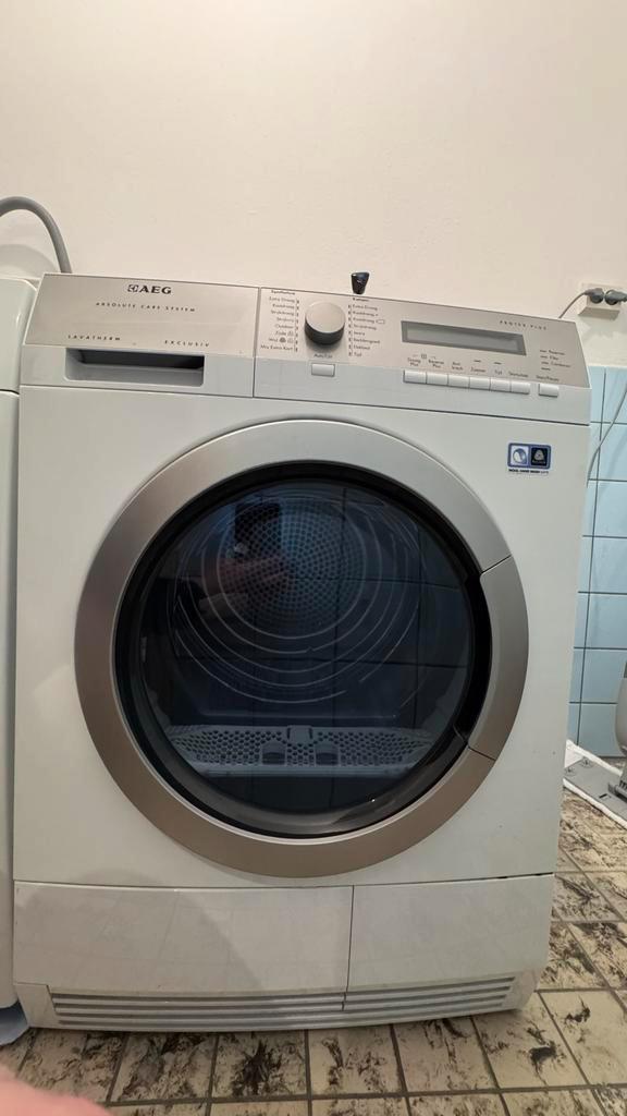 AEG Warmtepompdroger T76789NIH1!, Witgoed en Apparatuur, Wasdrogers, Zo goed als nieuw, Condens, Voorlader, 6 tot 8 kg, 85 tot 90 cm