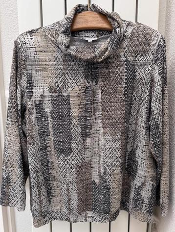 Erfo wit/zwart/bruin iets dikker shirt maat 46 beschikbaar voor biedingen