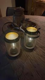 Landelijk sobere lampjes tafellampjes met lampje, Ophalen of Verzenden, Zo goed als nieuw, Overige materialen, Minder dan 25 cm
