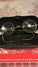 Antiek gouden brilletje in oud etui, Antiek en Kunst, Ophalen of Verzenden, Goud