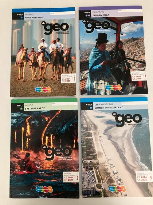 De Geo - Aardrijkskunde VWO bovenbouw, Boeken, Schoolboeken, Zo goed als nieuw, Aardrijkskunde, VWO, Ophalen