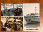 Hospitaalschip J. Henry Dunant. 1984., Verzamelen, Ophalen of Verzenden, Gebruikt, Motorboot, Kaart, Foto of Prent