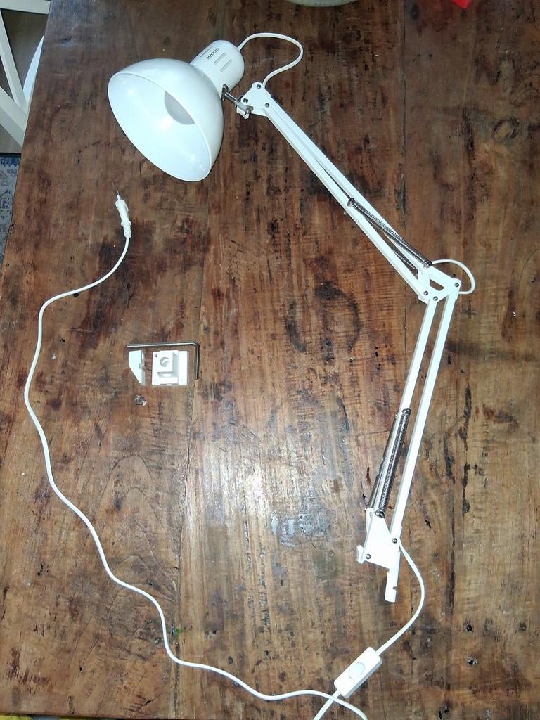 IKEA Bureaulamp met lamp, Gebruikt, Ophalen of Verzenden, Minder dan 100 cm, Modern