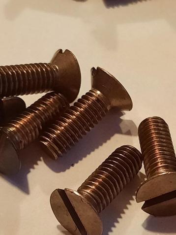 25-100 st Rood koperen boutjes verzonken kop m4 x12 mm hobby beschikbaar voor biedingen