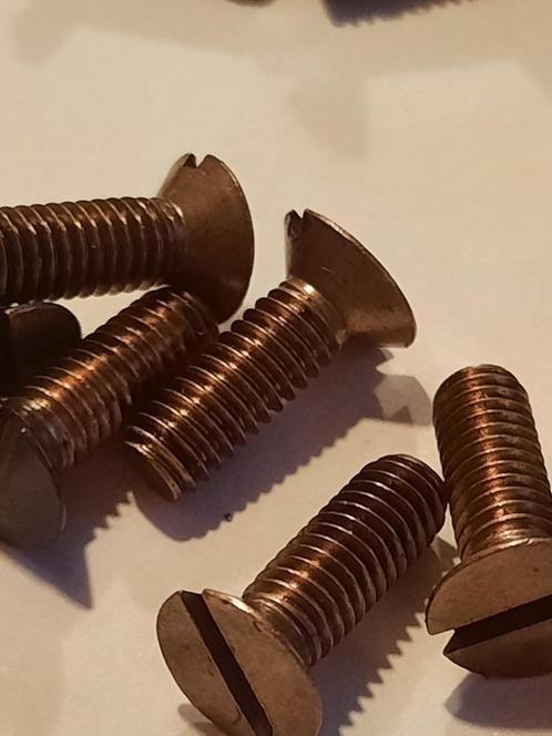 25-100 st Rood koperen boutjes verzonken kop m4 x12 mm hobby, Tuin en Terras, Palen, Balken en Planken, Nieuw, Verzenden