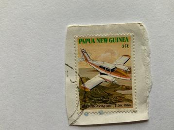 Postzegel Papoea Nieuw-Guinea - Vliegtuig beschikbaar voor biedingen