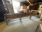 2 stuks antieke houten kerkbank 380x90x40cm., Antiek en Kunst, Ophalen