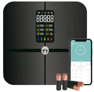 Weegschaal met een groot ingebouwd LCD-scherm beschikbaar voor biedingen