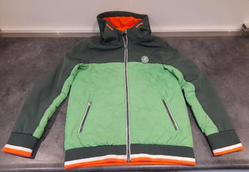Leuke stoere groen oranje zomerjas van Unsigned, maat 146. beschikbaar voor biedingen