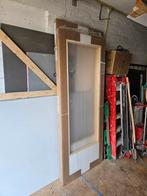 2x stompe skantrae deuren met groot glas, Ophalen, 80 tot 100 cm, Binnendeur, Nieuw