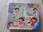 Dora puzzels 4 in 1, Kinderen en Baby's, Speelgoed | Kinderpuzzels, 10 tot 50 stukjes, 4 tot 6 jaar, Gebruikt, Ophalen of Verzenden