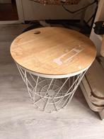 Leuke bijzettafel met metalen frame, Ophalen, Minder dan 45 cm, Minder dan 55 cm, Gebruikt