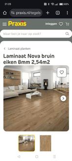 GEZOCHT 4 M2 Nova Brown Eiken laminaat van de Praxis, Ophalen of Verzenden