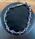 Armband met Amethist, Sieraden, Tassen en Uiterlijk, Armbanden, Ophalen of Verzenden, Gebruikt, Paars, Overige materialen