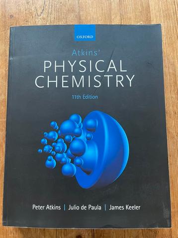 Atkins’ Physical Chemistry 11th edition beschikbaar voor biedingen