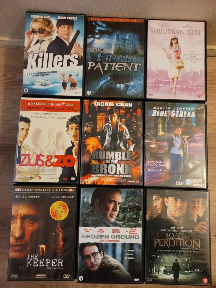 ruim 10000 dvd''s! diverse titels en genres, Cd's en Dvd's, Dvd's | Overige Dvd's, Gebruikt, Alle leeftijden, Ophalen of Verzenden