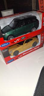 Welly (Land rover Range Rover Sport & Mercedes-Benz AMG GTR), Ophalen of Verzenden, Zo goed als nieuw