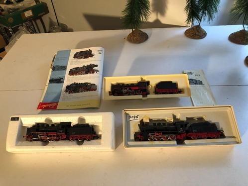 3 STUKS  FLEISCHMANN  STOOMLOCS    (222), Hobby en Vrije tijd, Modeltreinen | H0, Zo goed als nieuw, Locomotief, Gelijkstroom