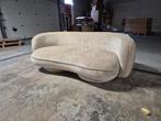Partij 3-zits banken - Beige stof, 5 stuks, Zakelijke goederen, Ophalen