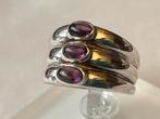 Art Deco zilveren ring Amethist, Verzenden, Met edelsteen, Dame, Zilver