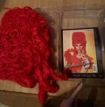 Pruik rood, Ophalen of Verzenden, Gebruikt, Hoed of Pruik, Carnaval