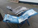 Twee Lafuma relaxstoelen, Tuin en Terras, Ophalen, Gebruikt, Metaal, Inklapbaar