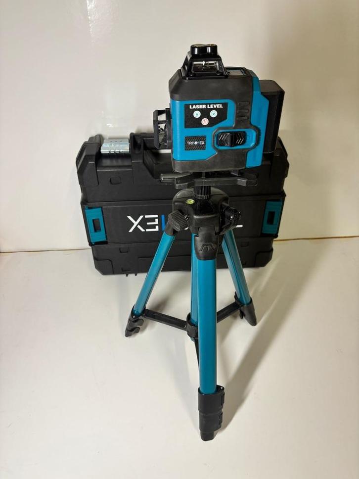 Trimmex Kruislijnlaser + Statief – Zo goed als nieuw – €60, Doe-het-zelf en Verbouw, Meetapparatuur, Zo goed als nieuw, Overige meters