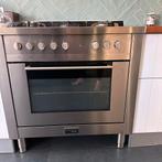 Solitaire gasfornuis 5 pits RVS met oven, 60 cm of meer, Vrijstaand, Gebruikt, Ophalen of Verzenden