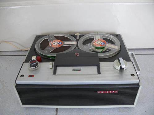 Perfect spelende bandrecorder Philips EL3551 - 4 sporen, Audio, Tv en Foto, Bandrecorders, Met stofkap, Met banden, Ophalen of Verzenden