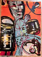 Zeefdruk van Herman Brood. Titel: Het Bandje ( De Drummer), Ophalen of Verzenden