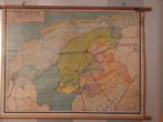 schoolplaat Friesland, Antiek en Kunst, Ophalen, Aardrijkskunde