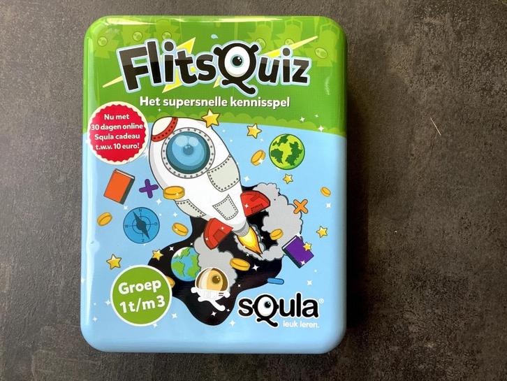 Squla Flitsquiz (vanaf 2 à 3 jaar), Kinderen en Baby's, Speelgoed | Educatief en Creatief, Zo goed als nieuw, Taal en Lezen, Rekenen