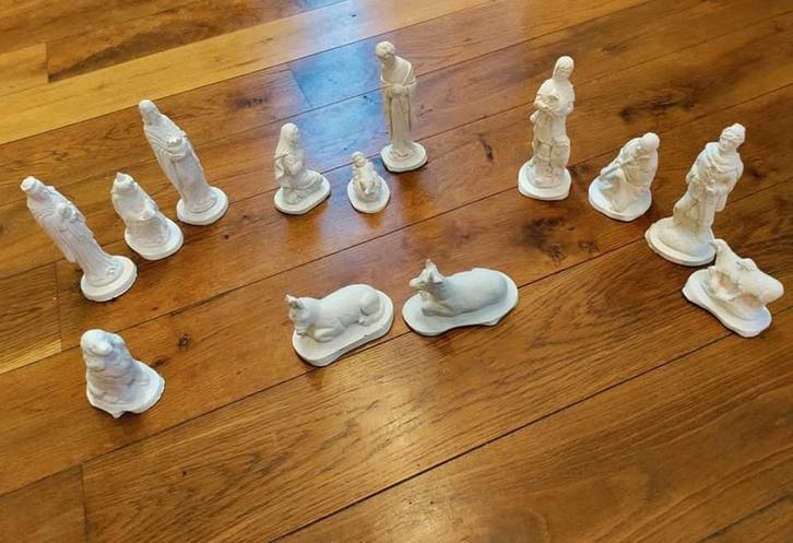 Kerstgroep / kerststal van wit gips, Diversen, Kerst, Nieuw, Ophalen of Verzenden