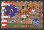 Nederland 1994 1614 WK Voetbal, Gest Amsterdam, Ophalen of Verzenden, Na 1940, Gestempeld