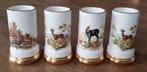 4 vaasjes! Borrelglaasje met wild scènes, Antiek en Kunst, Ophalen of Verzenden