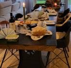 unieke boomstam eettafels van massief Nederlands hout, Ophalen of Verzenden, Rechthoekig, 200 cm of meer, 50 tot 100 cm