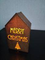 Houten decoratie lampje - kerst thema, Ophalen of Verzenden, Zo goed als nieuw